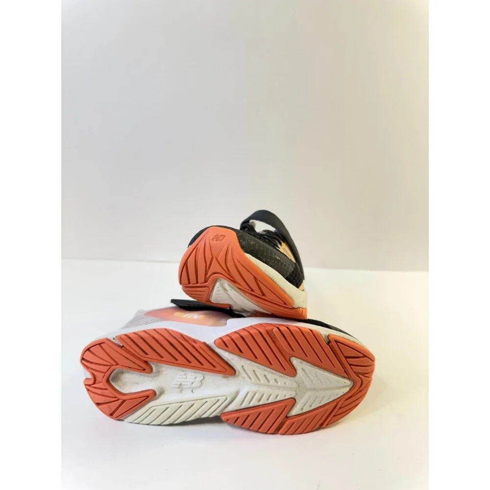 New Balance Kid's Rave Run V2 Hook & Loop Running Shoe, Black Orange US 1 Youths
